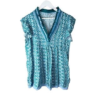 GOA Beachwear by Japan Dress Swim Beach Coverup Boho Fringe V Neckline‎ Medium